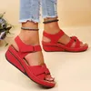 Sommer Keil Frauen Heels Sandalen Casual Plateauschuhe für Rom Mode Leichte Damen Hausschuhe