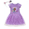 Girl Dresses Kids Cosplay Costume Gabbys Cats Dress Summer Children Gabby's Dollhouse Birthday Party Baby Girls