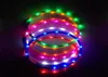 LED Dog Collar lyser upp USB -uppladdningsbar glödande nattsäkerhet Pet Collar Necklace Band för Small Medium Large9214399