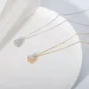 Pendanthalsband 2024 Dream Star Moon Halsband Luxury Women's Par Birthday Party Jewelry Gift Mors dag Partihandel