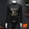 Inverno novos homens topos luz luxo quente camiseta tendência dupla face de pelúcia meia gola alta magro casual camisa de fundo espessamento