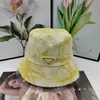 Chapeaux de seau de teinture par nouage de styliste pour femmes, casquettes de lettres de mode pour hommes, protection solaire d'été, chapeaux pour femmes