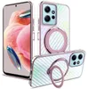 Obudowy telefoniczne z telefonem węglowym dla Xiaomi 14 13t Redmi Uwaga 13 13C 13R K70E POCO X6 C65 Pro 4G 5G MAGSAFE Ring Case