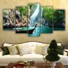 絵画キャンバスウォールアート5ピースホーム装飾フレームワーク写真自然キャニオン湖の風景ポスターモダンベッドルーム装飾絵