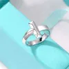 Band Rings S Designers Mens and Womens Wide Sterling Sier Rose Gold Ring Couple Valentines Day Present 8ik4 terling ier H24227