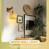 Wandlamp Lichtarmatuur Schans Rieten Gang Hangend Houten Lantaarnbevestiging Boerderij Schansen Plug Nacht Bamboe Rotan Badkamer