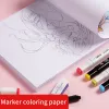 Buchmarker Stift/Aquarelle A4 Malbücher 18SPAGE Zeichnen Papier für Erwachsene Kinder Anfänger Kinder Schüler Kunstbedarf Tools