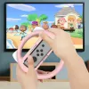 Wheels 2 Par Racing Game Joy Con Controller Racing ratthandtag Grip Nintendo JoyCon Caps för Nintendo Switch Game 4in 1
