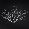 Fleurs décoratives 15 X plante sèche blanche artificielle branche d'arbre décor de fête de mariage