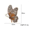 Broches Sieraden Broche Vergulde Strass Insect Vlindervorm Pin