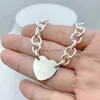 Charm Bracelets Bracelet Chains for Men Sterling Sier Heart-shaped Pendant O-shaped Chain High Quality Brand Designer Jewelry Girlfriend Gift H24227