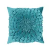 Cuscino di lussuoso girasole 3d girasole in velluto fatto a mano 45 cm Small Daisy Flower Throw Case per il soggiorno camera da letto decorazioni per la casa