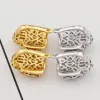 Stud Classic Hyfop w stylu Hiphop Copper Tiger Head Green Eye Stud Neutral Jewelry Prezent E0497