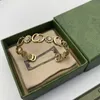 Offener Liebhaber-Armreif, Luxus-Designer-Armbänder, Gold, Retro, für Damen, Modeschmuck