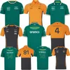 2024フォーミュラ1 F1ドライバーレーシングセット24 25ノリスセットアップTシャツカジュアルストロールポロサマーカーモータースポーツアロンソフェラリチームジャージーシャツ