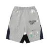 Shorts de sport décontractés pour hommes et femmes Galeries Depts Shorts Designer Coloré jet d'encre peint à la main Français classique imprimé maille sport cordon de serrage Shorts de rue