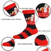 Christmas Decorations Christmas Socks Cotton Funny Men Graphic Santa Claus Elk Snowman Cartoon Breathable Printing 2022 2023 Xmas Happ Dhers