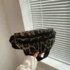 Midjeväskor Fashion Leopard Print Fanny Pack Belt Women Travel Best Purse Pouch Pu Leather Shoulder 2024