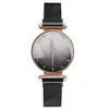 Whole Fashion Noble Temperament Women Wristwatches Quartz Glossy Mesh Strap Watches Trend Magnet Buckle Ladies Watch222H