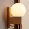 Projektant lampy ściennej minimalistyczny metal z wtyczką/przełącznikiem/drutem G9 LED LEA