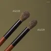 Make-up kwasten Professionele handgemaakte 1PC Witte Canadese Eekhoorn Haar Oogschaduw Mengborstel Palissander Handvat Make Up