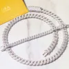 RTS Hip Hop 6Mm 9Mm 13Mm Wide Sier D Color Moissanite Necklace Cuban Link Chain