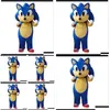 Mascot ADT Halloween Christmas Funny Hedgehog Mascotte Fancy Cartoon Costume P Dress Drop Delivery Apparumes DHT98