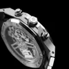 人気の腕時計コレクション腕時計APウォッチ26240st 50周年記念グリーンプレート3アイズクロノグラフ自動メカニカルメンズウォッチセット41mmダイヤル