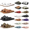 designers sandals slippers slides women black white Khaki Pink bule purple flat flip flop crocodile skin slide ladies beach sandal summer size 4-10