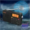 Radio XHDATA D109WB Tragbares Radio AM FM Stereo SW MW LW Digitaler Wecker Radio Wiederaufladbarer Akku USBC mit Wettervorhersage