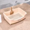 Pudełka kota w szufladzie szuflady Styl antysplashing Kitten Dog Rabbit Miot Toaleta Plastikowy trener Pet Tray Bospan Cleaning