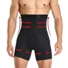 Män mage kontroll shorts body shaper compression hög midja tränare magen mage kontroll bantning formbryggare boxare underkläder fajas 240220