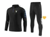 Tracksuits masculinos Ss Lazio Mens Outdoor Ternos de Treinamento de Alta Qualidade Adultos Meio Zíper Respirável Luz Esportes Fãs Versionsdjp55K6