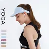 Al-Yoga Sports Suncreen Hat Women's Outdoor Running Tennis Otwarty czapkę Sunshade Hat Oddychający rowerowy kapelusz z kaczki