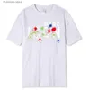 Męskie koszulki Mężczyźni T-shirty 2023 Summer 100 bawełniane odzież męskie do druku klonu