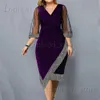 Robes décontractées basiques Robes surdimensionnées femmes grande taille 2023 noir élégant robes formelle Occas robe grande taille solide jupe longue fête femme Clothi T240227