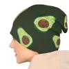 Berets abacate cáqui verde cor bonnet chapéus comida beanie personalizado chapéu de malha outono casual adulto unisex hippie elástico bonés