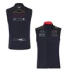 2024 F1 Team Gilet Jacket Fórmula 1 Driver Racing Chaleco Chaqueta Primavera Otoño Cremallera completa Cuello alto Chaqueta sin mangas Hombres Chaqueta a prueba de viento