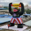 wholesale 8 m H 26.2ft high Inflatable Fireworks Rocket King Kong Fire Arrow Free Logo Giant Pop-up Gorilla Firework Model For Promotion