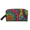 Sacs à cosmétiques personnalisé Mandala fleur Deanfun trousse de toilette colorée pour femmes organisateur de maquillage dames beauté stockage Dopp Kit boîte