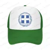 Bérets Grèce Drapeau Mesh Baseball Cap Summer Outdoor Hommes Femmes Mode Sport Chapeaux Hip Hop Trucker