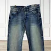 Summers män jeans designer jeans mens modebrev grafik denim casual långa byxor lösa enkel fast färg stor storlek smala raka byxor