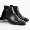 Dres Shoe Leather Formal Pointy Men Dressing Boot Elegant Chelsea Beautiful Slim Gentleman Office Shoe High Heeled Shoes 220723