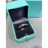 TiffanyJewelry TiffanyBracelet Heart Gold Designer Rings for Luxury Jewelry新しいカラフルなダイヤモンドセットV Gold電気めっき18K Gold Adv