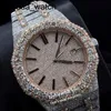 Diamonds AP VVS Moissanite Watch Iced 2023 Out Wristwatch Top Quality ETA Luxury Watches Rose Gold Silver 2 Tone Case Pass Test Automatic Iced Out Watch Emmawatch