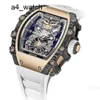 Celebrity Watch Iconic Wristwatch RM Wrist Watch Rm21-01 Tourbillon Hollow Series Rm2101 Carbon Fiber