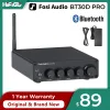 Alto-falantes Fosi Audio BT30D PRO Bluetooth Amplificador de potência de som 2.1 canais Amp Receptor de áudio para alto-falante Subwoofer 165Wx2 + 350W BT30D PRO