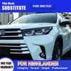 Feu avant feux de jour pour Toyota Highlander ensemble de phares LED 18-21 Streamer clignotant indicateur accessoires de voiture