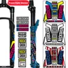 Rockshox Front Fork Sticker Mountain Bike Front Fork Naklecenia wodoodporne dekoracyjne naklejki rowerowe Akcesoria rowerowe 240223