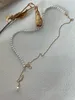 Moda ABD K Gold Pearl Kolye U Tarz Mücevher Seti Kadın Yaka Zinciri Kış 240220